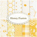 Composite image of all the fabrics in the Honey Fusion collection