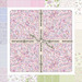 Digital image of all fabrics within the sugar lilac collection ranging from pink to cream to green to blue