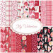 collage of all fabrics included in My Valentine collection