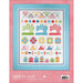 The back cover of the Sew By Row book showing the finished quilt and barcode
