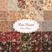 A collage of floral fabrics included in the Ruru Bouquet Classic Library 3 FQ Set