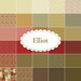 A collage of earth tone fabrics included in the Elliot collection