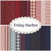 Collage of all fabrics included in Friday Harbor collection.