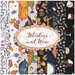 collage of all fabrics included in Whiskers and Wine fabric collection