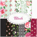 A collage of floral fabrics included in the Blush collection