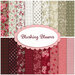 collage of all fabrics included in Blushing Blooms fat quarter set