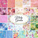 collage of all fabrics included in Misty Garden fabric collection