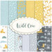 A collage of all the fabrics included in Wild One FQ set.