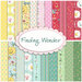 collage of all fabrics included in Finding Wonder fabric collection by Poppie Cotton