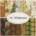 Collage image of fabrics included in the Ah, Wilderness FQ Set