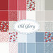 collage of all fabrics included in Old Glory fabric collection