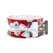 jelly roll of Old Glory fabric by Moda fabrics on a solid white background