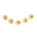 Photo of the sunflower garland isolated on a white background