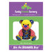 Ben the Beginner Bear Pattern Front purple and green background with example teddy bear