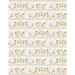daisy days border stripe fabric featuring pastel florals