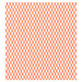 Close up photo of orange mesh fabric isolated on a white background