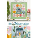 Photo collage of the finished wall hanging for April made with the Wander Lane fabric collection and pattern by Nancy Halvorsen