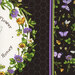 8x8 close-up swatch of bag panel featuring detailed butterfly and flower border with a 