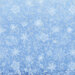 A close up swatch of the ombre snowflake fabric, showing detail and scale.