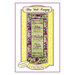Front cover of the Bless Wall Hanging pattern with a yellow and purple project containing a prayer about food, family, and love