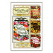 Front of the welcome friends wall hanging pattern with a finished colorful floral wall hanging that says 