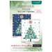 Front of Flurries & Pines pattern showing finished Christmas tree quilt in both day and night version