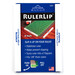 RulerLip in its packaging, two 6 inch long white pieces of plastic that affix to rulers for stability