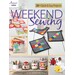 Front of Annie's Quilting Weekend Sewing book, featuring a table runner, pin cushions, hotpads, and hand sewing projects!