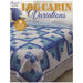 Log Cabin Variations cover with a beautiful blue butterfly block pattern