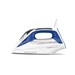 blue and white steam iron