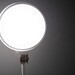 LED lamp in white on grey background 