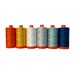 6 colorful spools of thread