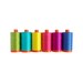 6 colorful spools of thread
