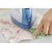 Cordless Steam Iron 360° Freestyle - Blue, ironing a quilt block 