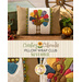Collage photo showing different angles of a pillow featuring a turkey with the words 