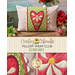 Collage photo showing different angles of a pillow featuring a heart and daisy with the words 