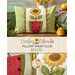 Collage photo showing different angles of a pillow featuring a watermelon and sunflower with the words 