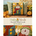 Collage photo showing different angles of a pillow featuring a scarecrow with the words 