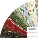 collage of all woodland winter jelly roll, featuring fabrics with images of the woods and woodland creatures in shades of red, white, green, black, and light blue 