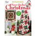 Front of pattern book with four christmas projects staged throughout a household