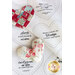 Natural white fabric panel of patchwork heart pocket prayer hearts layered with completed patchwork pocket prayer hearts
