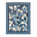 Isolated photo of the Lakeside Gatherings Flannel Rag Quilt in soft shades of blue and cream