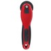 back of red and black rotary cutter