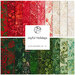 collage image of fabrics included in the Joyful Holidays batik collection