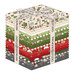 digital image of the homemade holidays fat quarter bundle as a fabric stack, in shades of cream, gray, green, and red