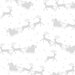 Digital image of tonal white fabric featuring Santa's sleigh pulled by reindeer