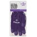 A pair of purple machine quilting gloves in their packaging