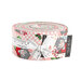 digital image of the Kitty Christmas fabric strip roll on a white background