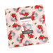 digital image of the Kitty Christmas fabric squares on a white background