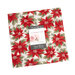digital image of A Christmas Carol fabric squares on a white background